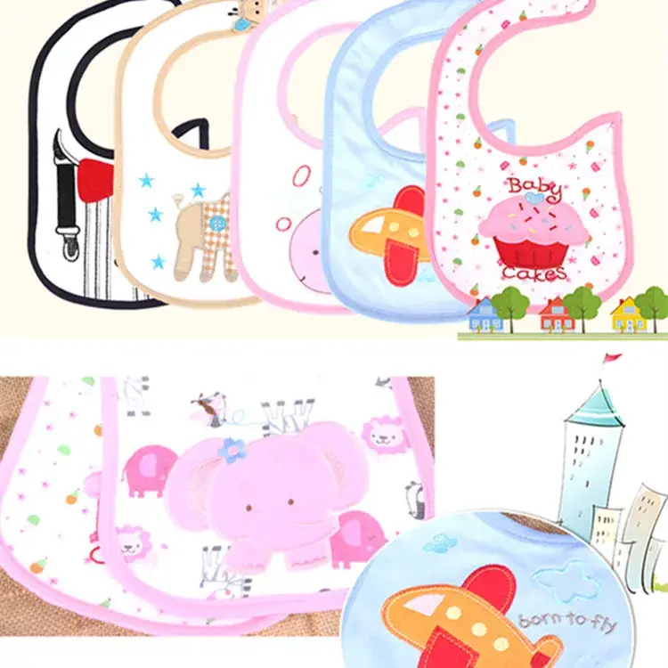 Baby Saliva Napkin Red Bow Bib Style - Image 3