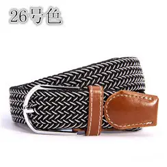 39 Color Woven Elastic Belt for Men Women - Image 18