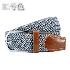 39 Color Woven Elastic Belt for Men Women - Image 20