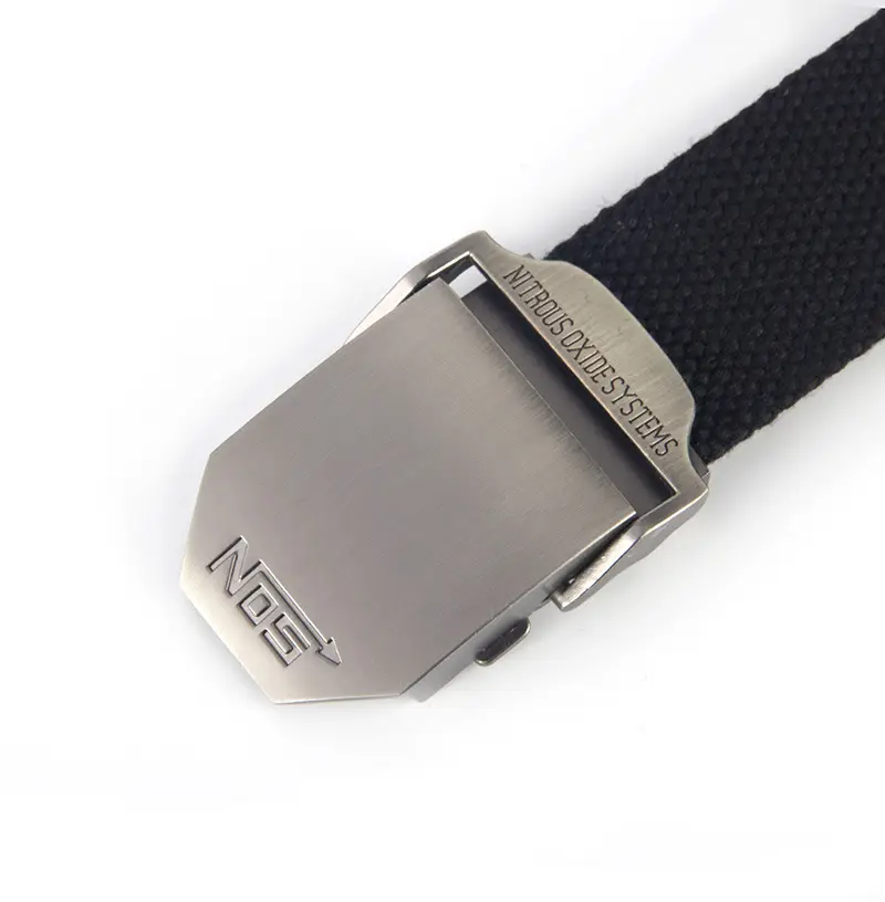 NOS Series Canvas Belt for Men, Silver & Gray, In Stock, Wholesale