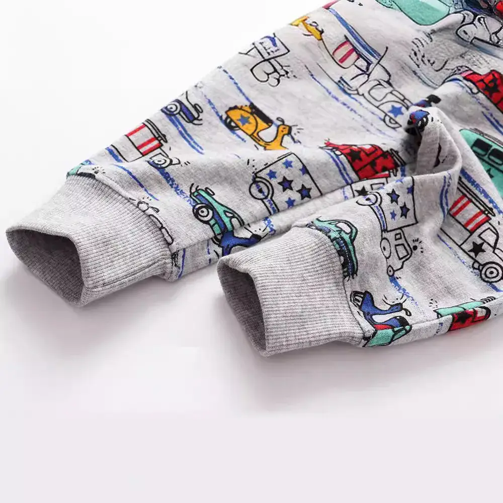 Kids Cotton Car Print Pants for Boys Girls - Image 5