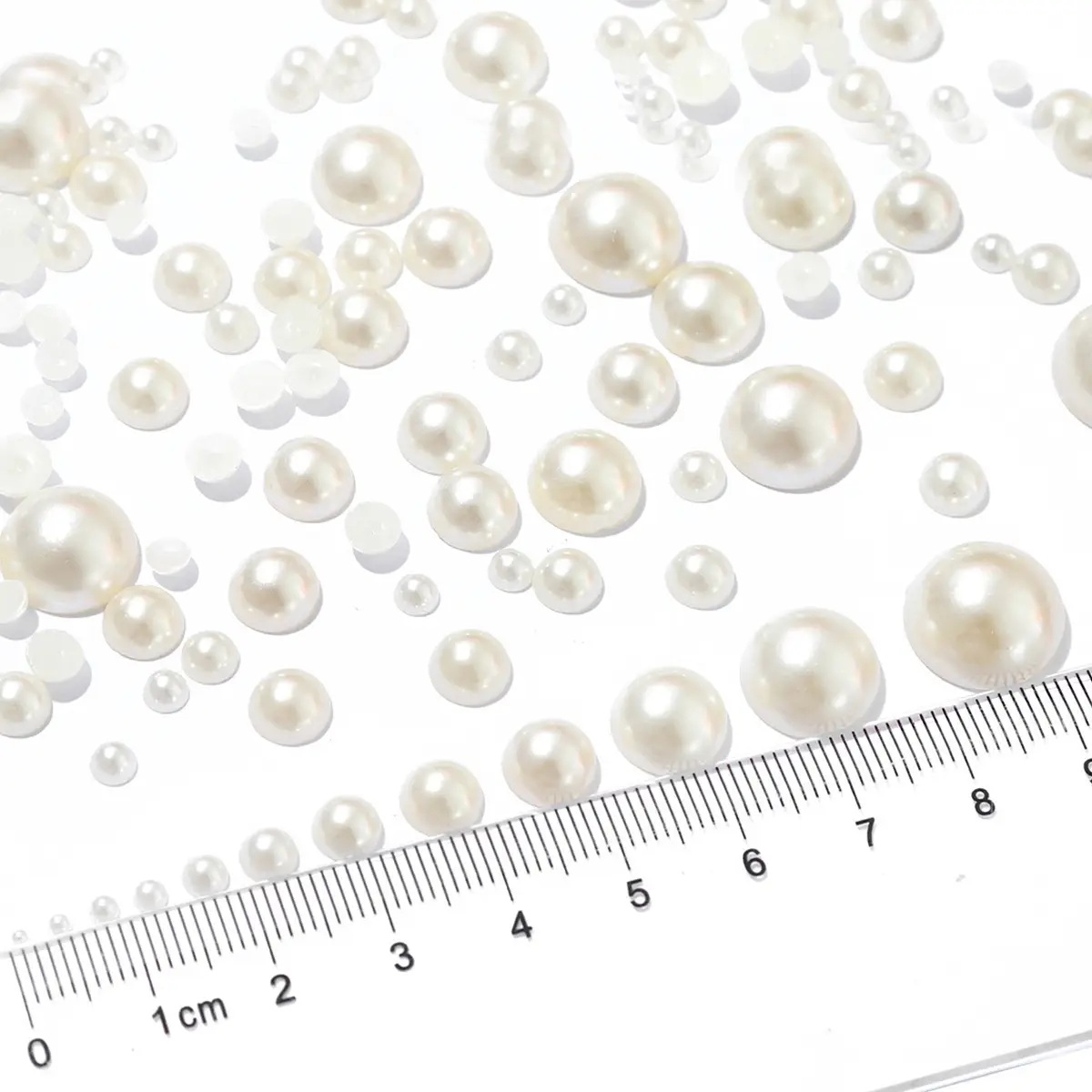 Half-Faced Pearl Patch DIY Semi-Circle Flats Bottom Non-Porous Colorfulful Loose Beads Accessories Manicure Mobile Phone Case - Image 26