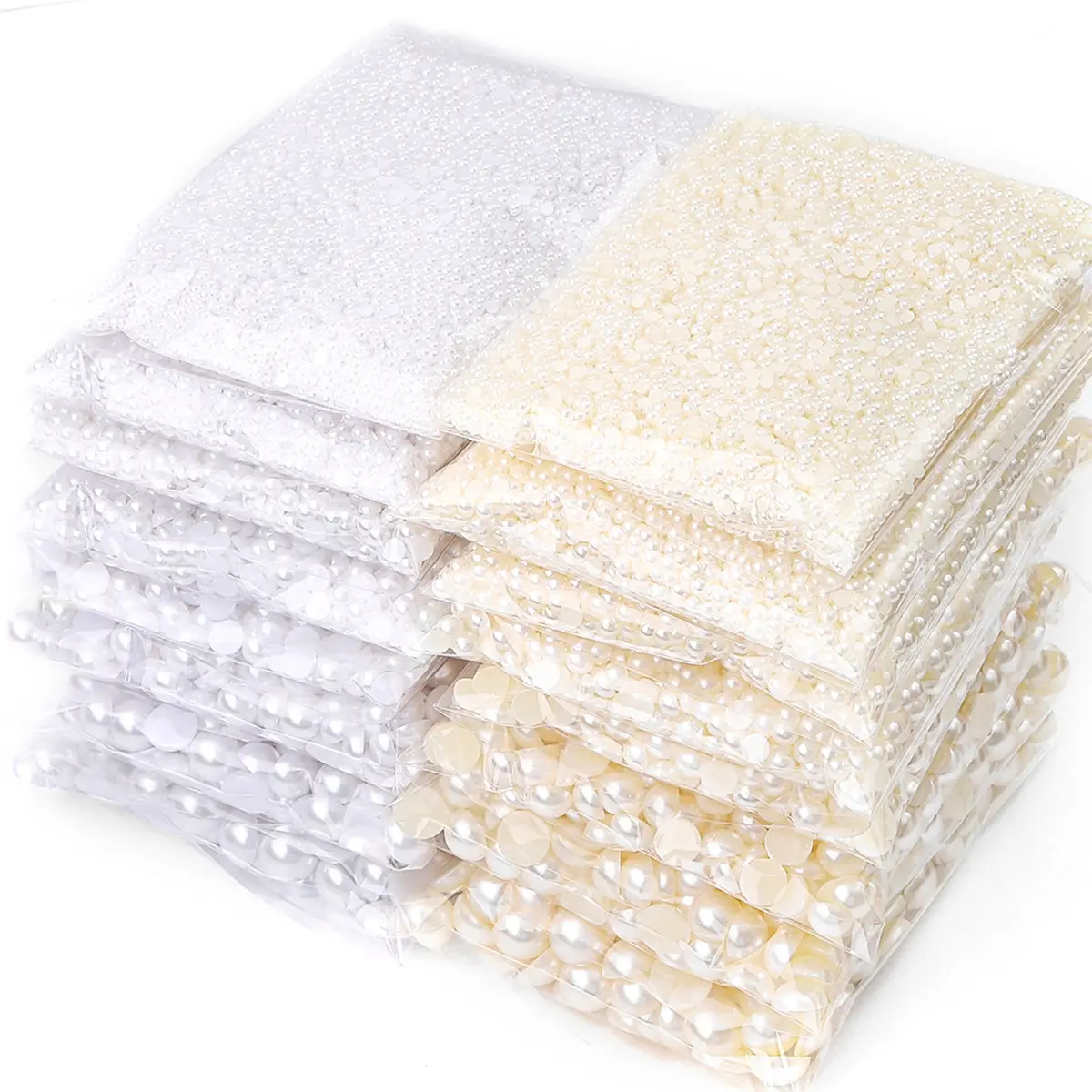 Half-Faced Pearl Patch DIY Semi-Circle Flats Bottom Non-Porous Colorfulful Loose Beads Accessories Manicure Mobile Phone Case - Image 27