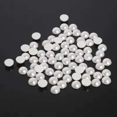 Half-Faced Pearl Patch DIY Semi-Circle Flats Bottom Non-Porous Colorfulful Loose Beads Accessories Manicure Mobile Phone Case - Image 10