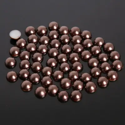 Half-Faced Pearl Patch DIY Semi-Circle Flats Bottom Non-Porous Colorfulful Loose Beads Accessories Manicure Mobile Phone Case - Image 12
