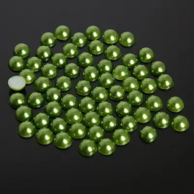 Half-Faced Pearl Patch DIY Semi-Circle Flats Bottom Non-Porous Colorfulful Loose Beads Accessories Manicure Mobile Phone Case - Image 13