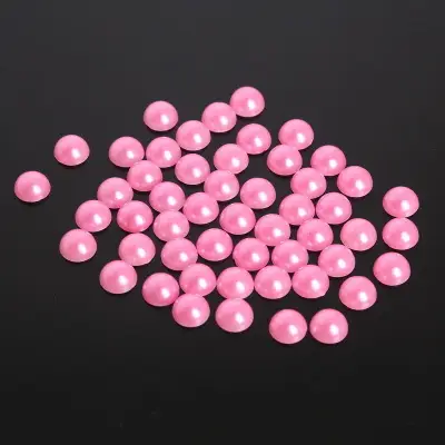 Half-Faced Pearl Patch DIY Semi-Circle Flats Bottom Non-Porous Colorfulful Loose Beads Accessories Manicure Mobile Phone Case - Image 14