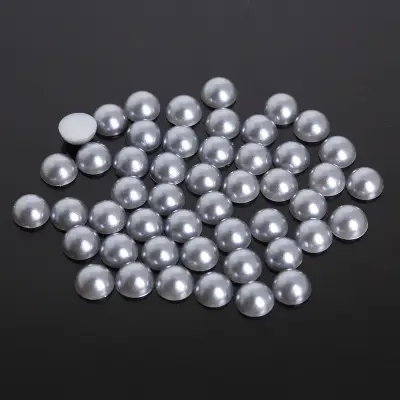 Half-Faced Pearl Patch DIY Semi-Circle Flats Bottom Non-Porous Colorfulful Loose Beads Accessories Manicure Mobile Phone Case - Image 16