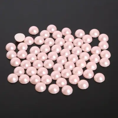 Half-Faced Pearl Patch DIY Semi-Circle Flats Bottom Non-Porous Colorfulful Loose Beads Accessories Manicure Mobile Phone Case - Image 18