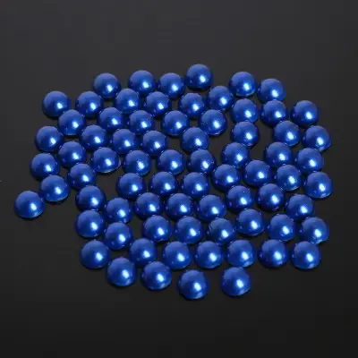 Half-Faced Pearl Patch DIY Semi-Circle Flats Bottom Non-Porous Colorfulful Loose Beads Accessories Manicure Mobile Phone Case - Image 2