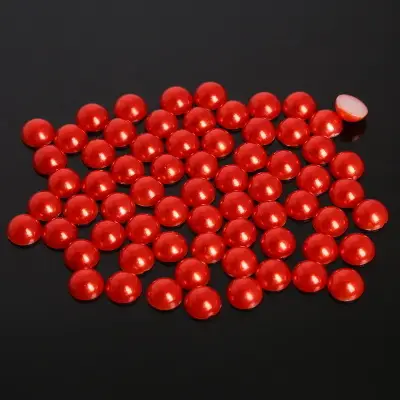 Half-Faced Pearl Patch DIY Semi-Circle Flats Bottom Non-Porous Colorfulful Loose Beads Accessories Manicure Mobile Phone Case - Image 21