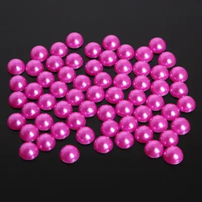 Half-Faced Pearl Patch DIY Semi-Circle Flats Bottom Non-Porous Colorfulful Loose Beads Accessories Manicure Mobile Phone Case - Image 8