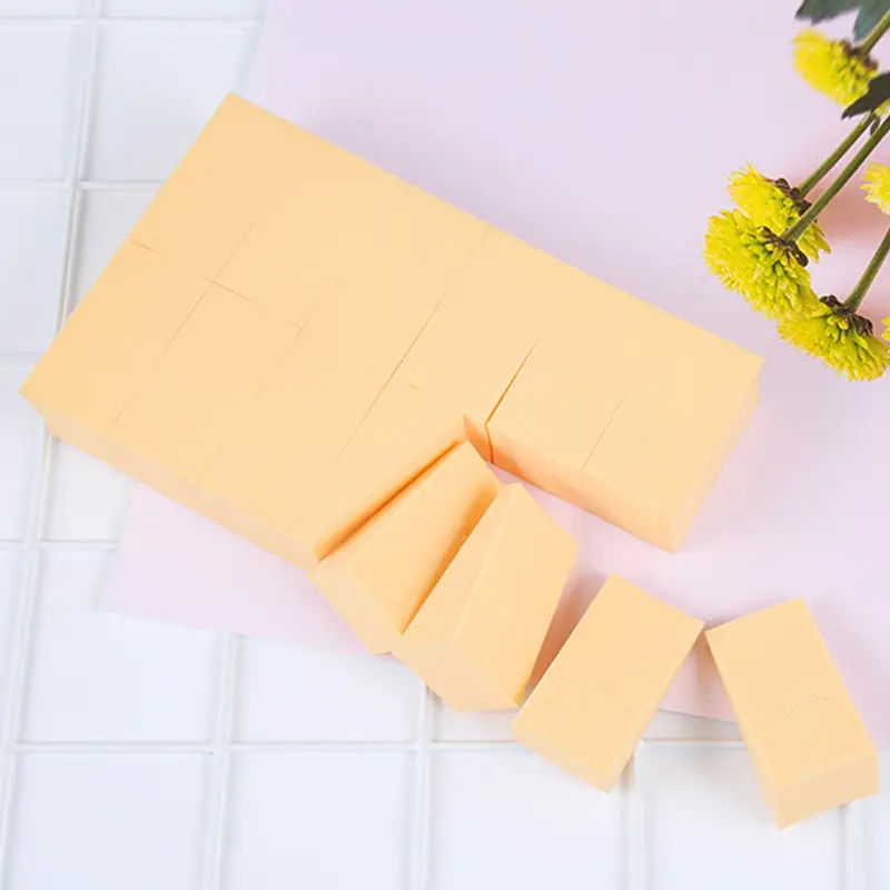 Professional Makeup Cotton Powder Puffs 24 Small Triangle - Image 2