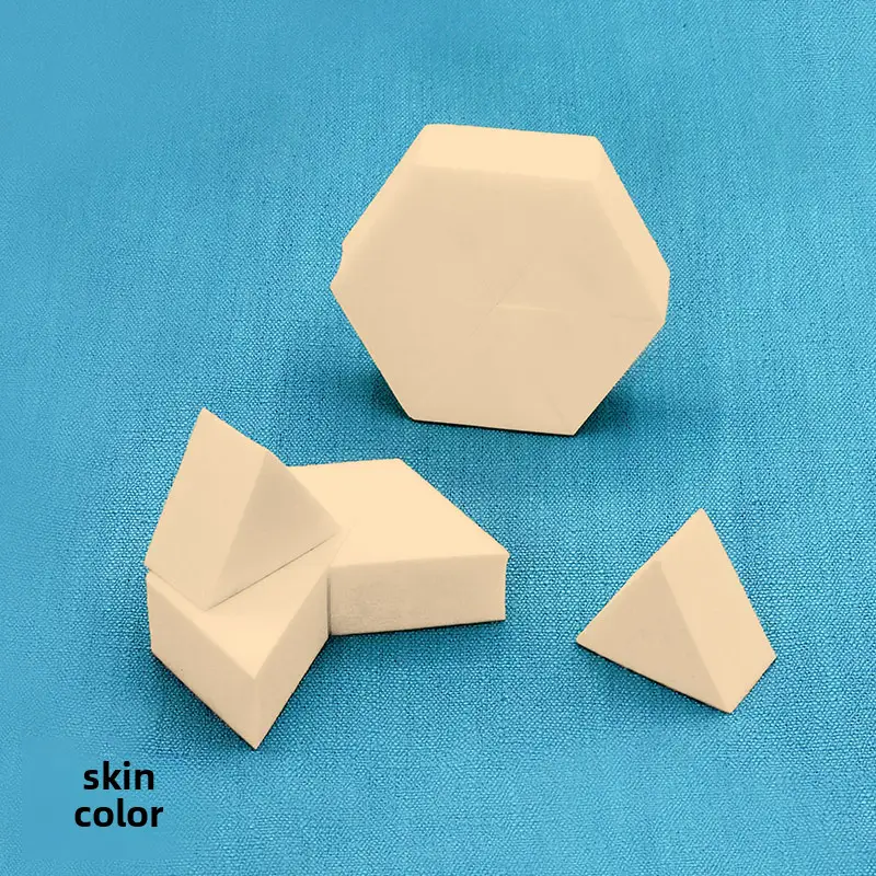 Professional Makeup Cotton Powder Puffs 24 Small Triangle - Image 4
