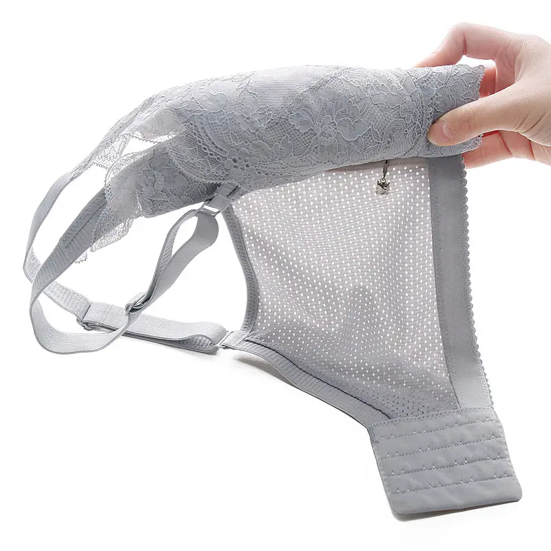 Women's Adjustable Lace Underwear Gray Breathable - Image 10