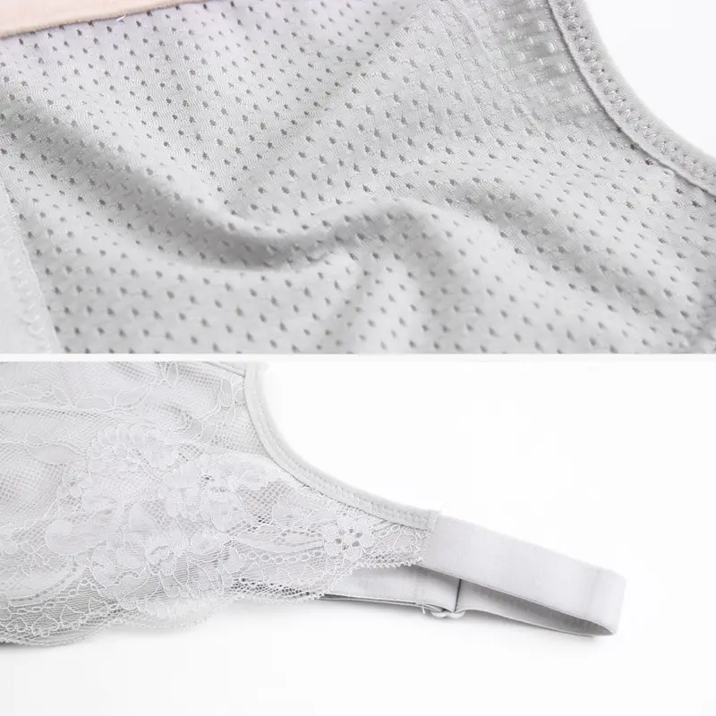 Women's Adjustable Lace Underwear Gray Breathable - Image 12