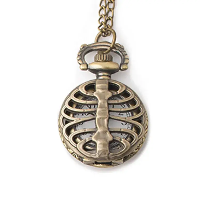 Vintage Skull Hook Watch for Men Women Gold Chain — feature 12