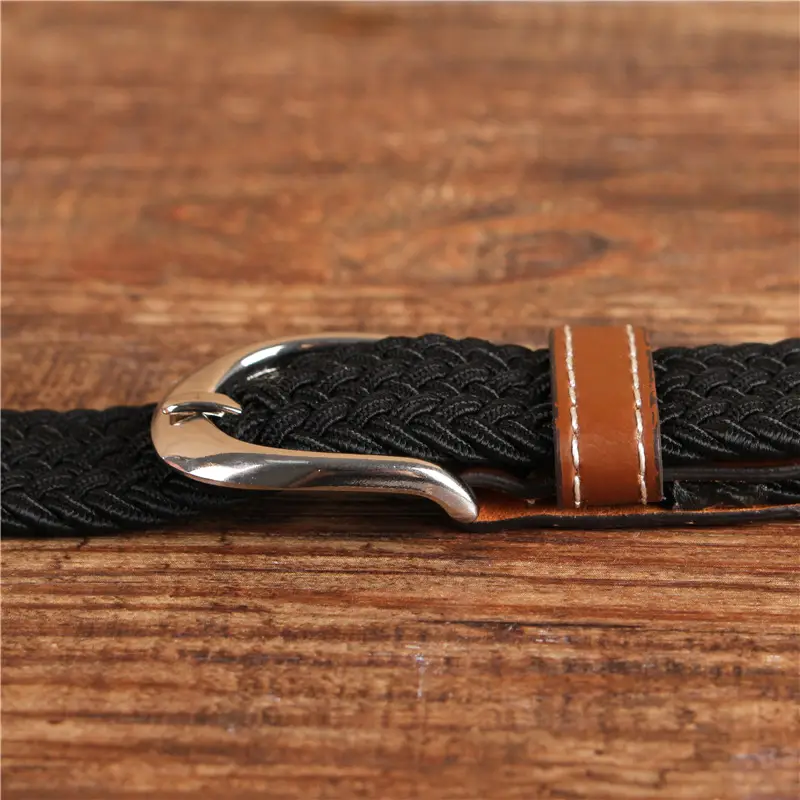 Women's 2.5cm Elastic Canvas Belt with Pin Buckle Multi-color - Image 23