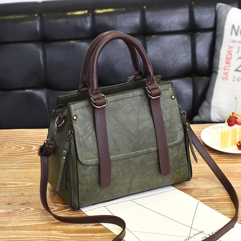 Green Korean Style Shoulder Bag for Women - Image 2