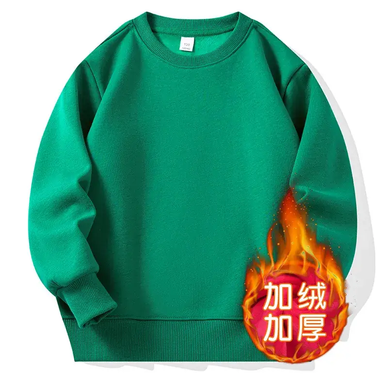 2024 Winter Boys Girls Sweatshirt White Long Sleeve