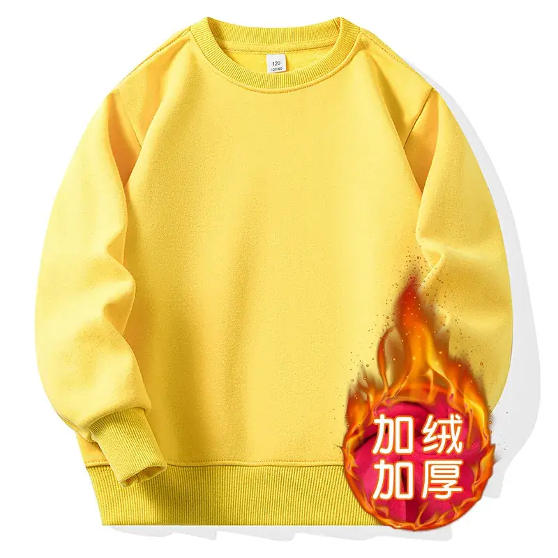 2024 Winter Boys Girls Sweatshirt White Long Sleeve