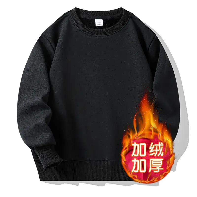2024 Winter Boys Girls Sweatshirt White Long Sleeve