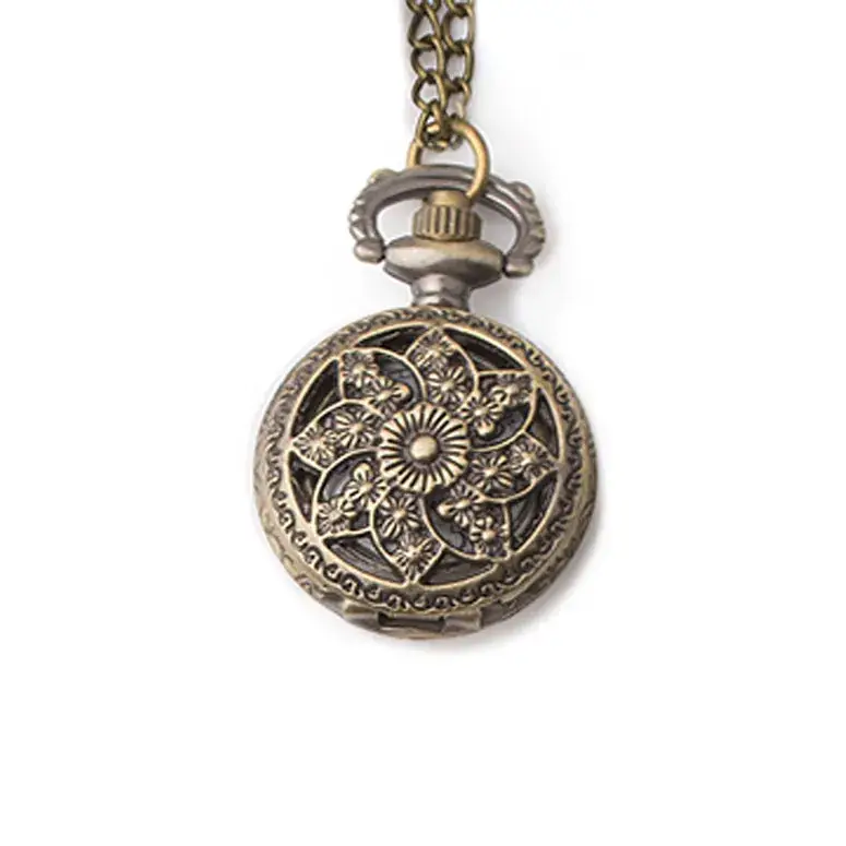 Factory Wholesale Retro Hollow Snowflake Pocket Watch - Image 8