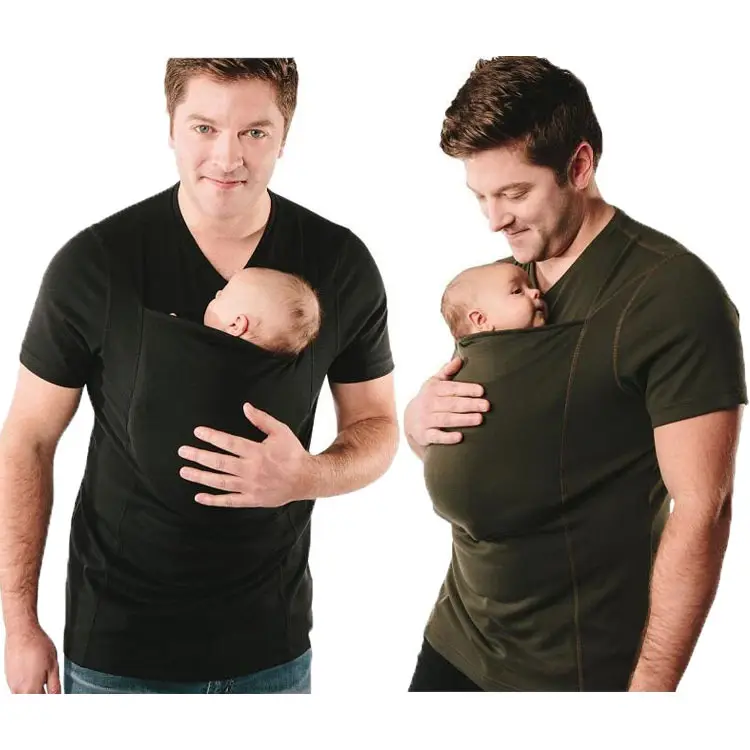 Amazon Aliexpress Wish Kangaroo Dad Multifunctional Clothes Kangaroo Mommy Casual T-Shirt Women - Image 11