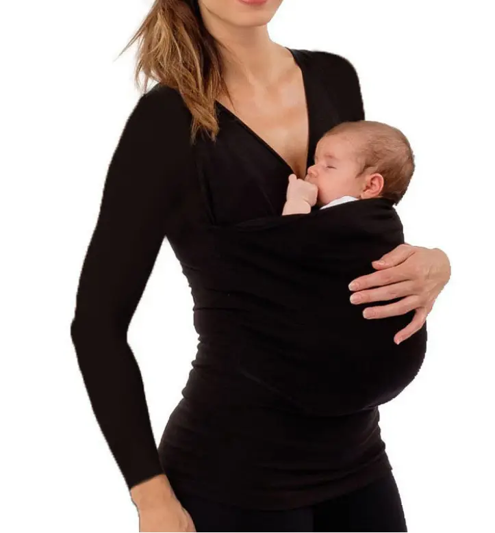 Amazon Aliexpress Wish Kangaroo Dad Multifunctional Clothes Kangaroo Mommy Casual T-Shirt Women - Image 8