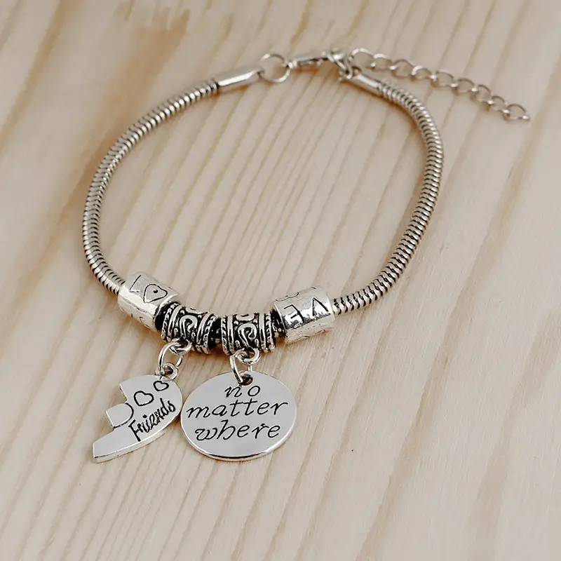 European & American Hot Friends Bracelet Set Three-Piece Love Letter - Image 4