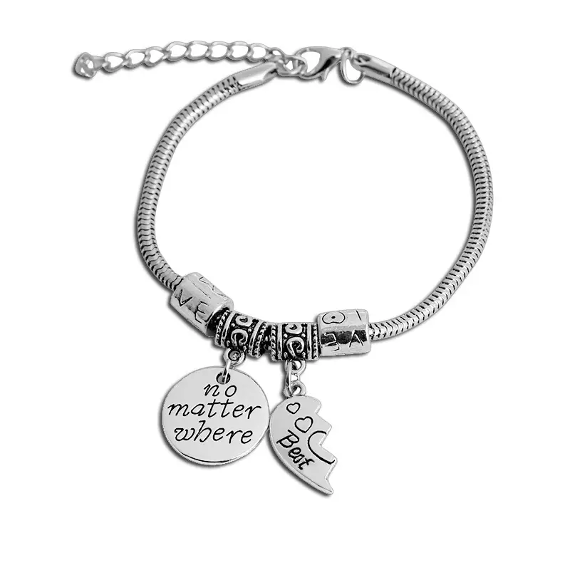European & American Hot Friends Bracelet Set Three-Piece Love Letter - Image 5