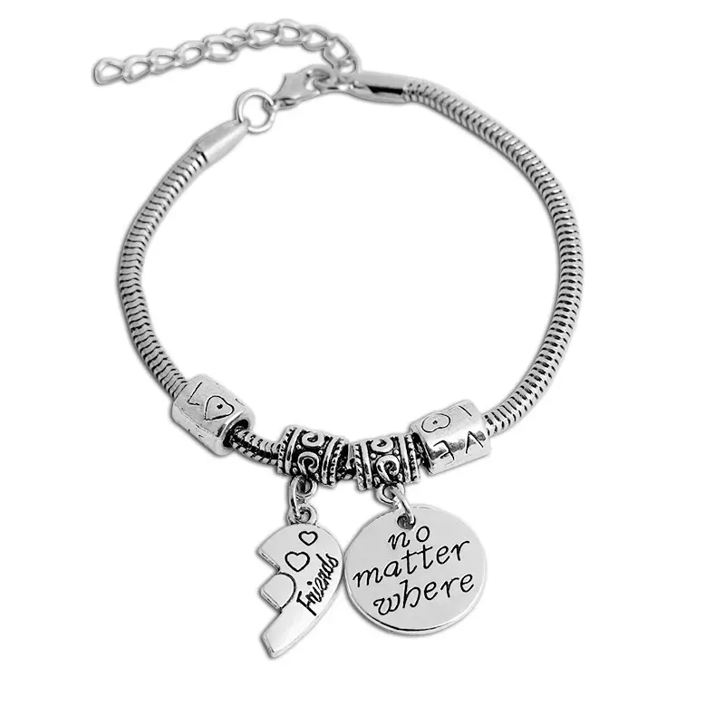 European & American Hot Friends Bracelet Set Three-Piece Love Letter - Image 6