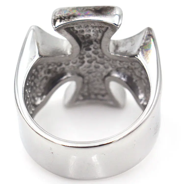 Trending Men's Titanium Steel Ring with Oil Dripping Design — feature 8