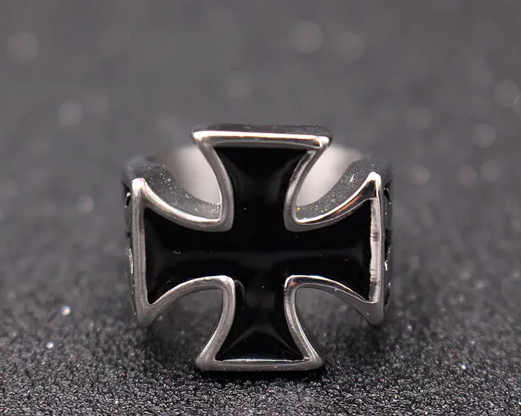 Trending Men's Titanium Steel Ring with Oil Dripping Design — feature 9