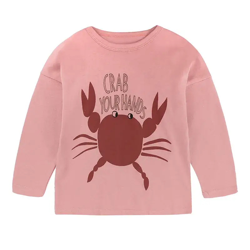 2025 Cotton Cartoon Long Sleeve T-Shirt Orange