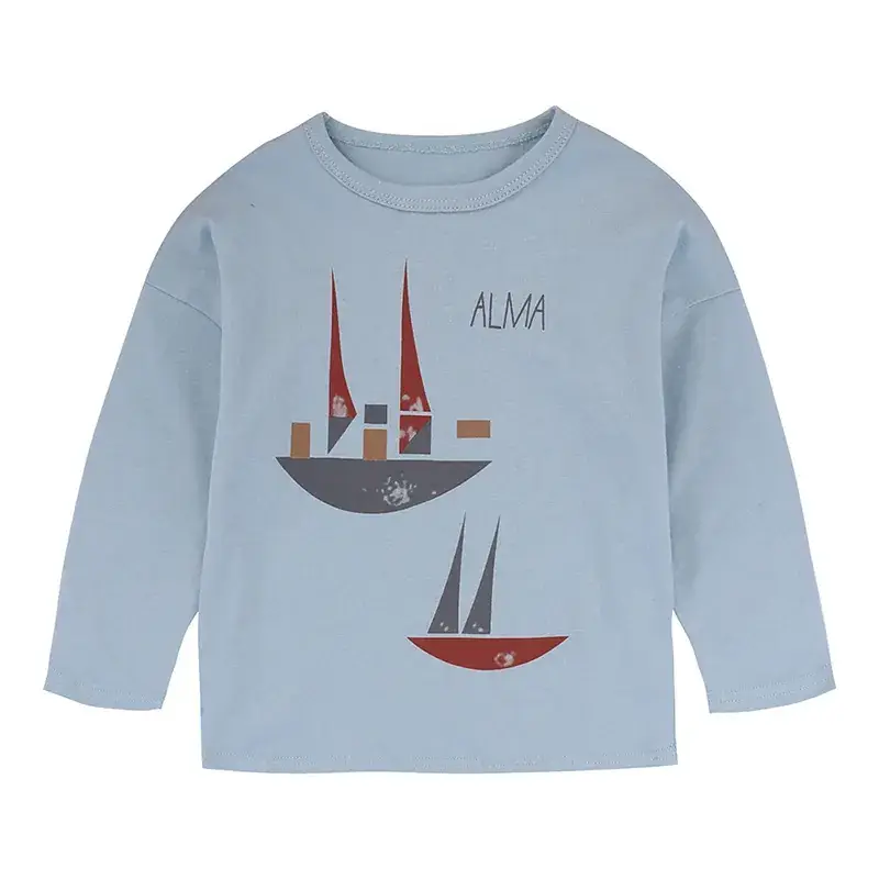2025 Cotton Cartoon Long Sleeve T-Shirt Orange