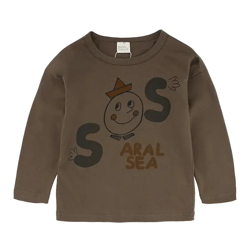 2025 Cotton Cartoon Long Sleeve T-Shirt Orange