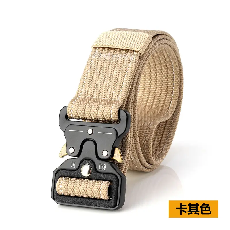 Tactical Blue Nylon Belt 3.8cm Military Fan Men's - Image 3