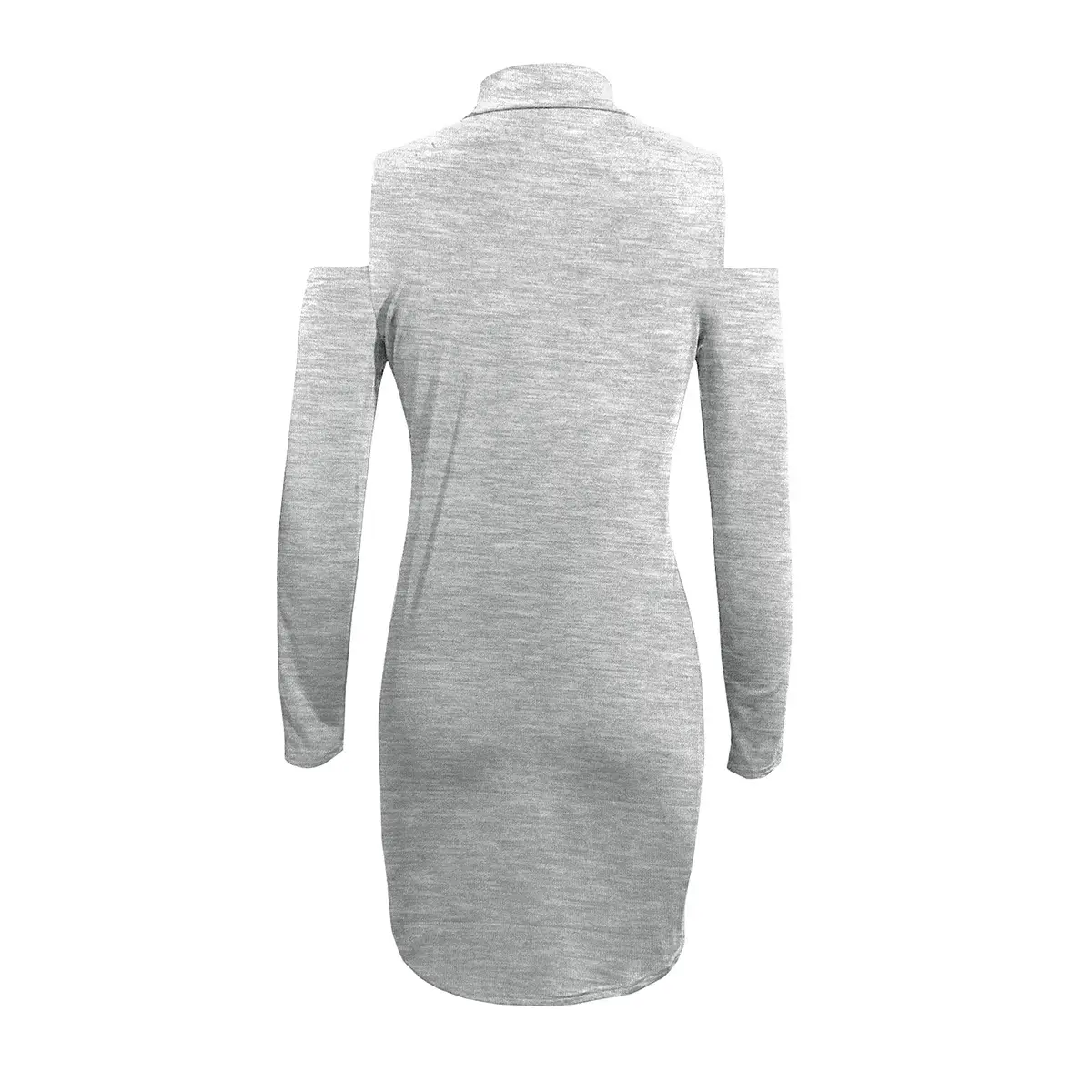 Black Cold Shoulder Long Sleeve Dress for Women — feature 15