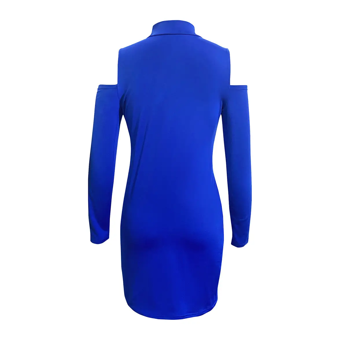 Black Cold Shoulder Long Sleeve Dress for Women — feature 5