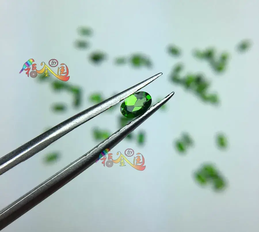 Natural Diopside Bare Stone Ring Surface Full Oval Ice Clear No Impurities - Image 3