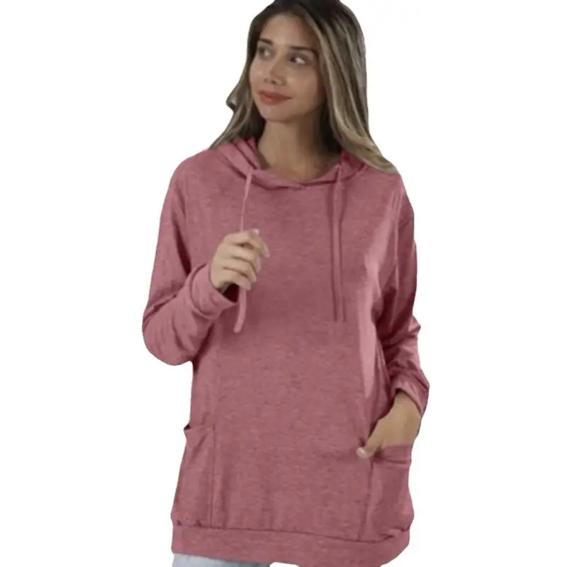 Women's Hooded Flap Pocket Pants Long Sleeve Casual Wear - Image 12