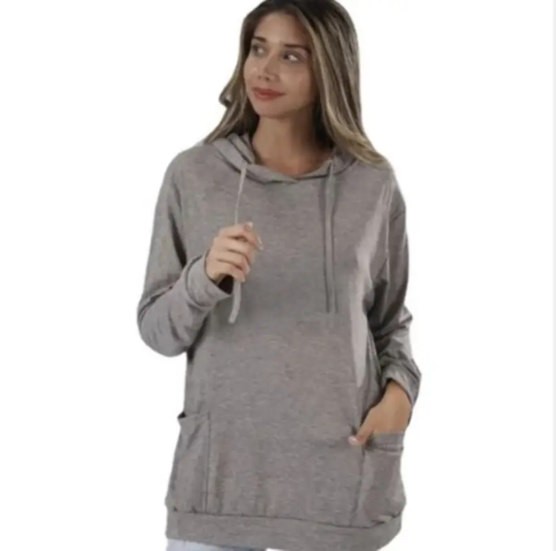 Women's Hooded Flap Pocket Pants Long Sleeve Casual Wear - Image 3