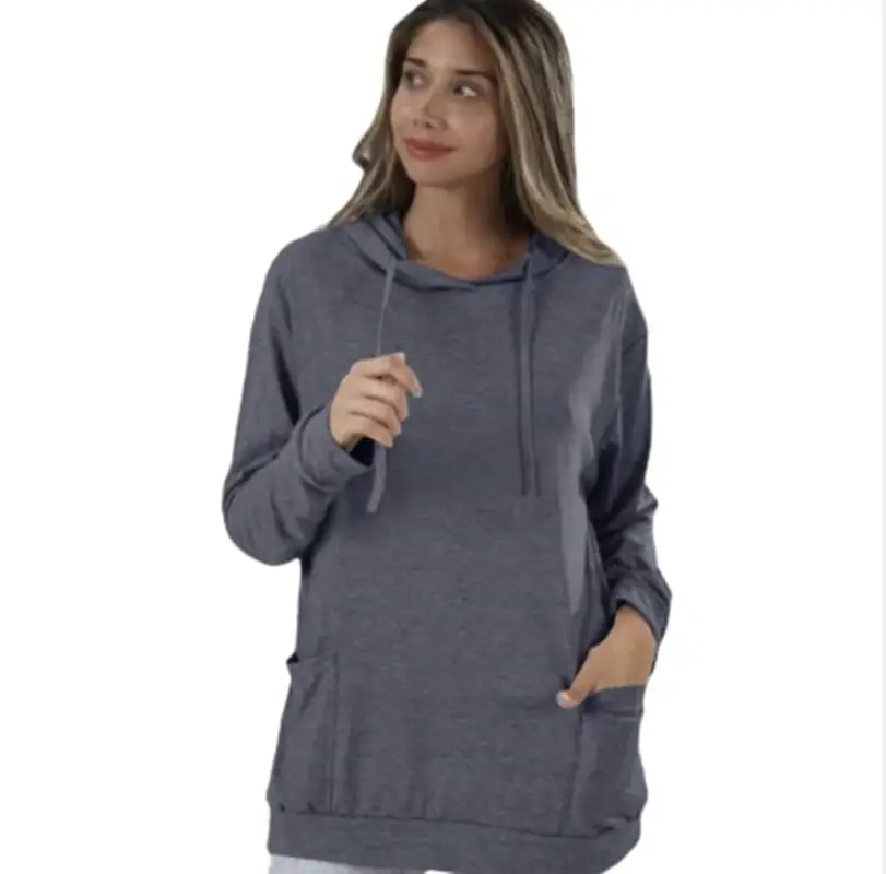 Women's Hooded Flap Pocket Pants Long Sleeve Casual Wear - Image 6