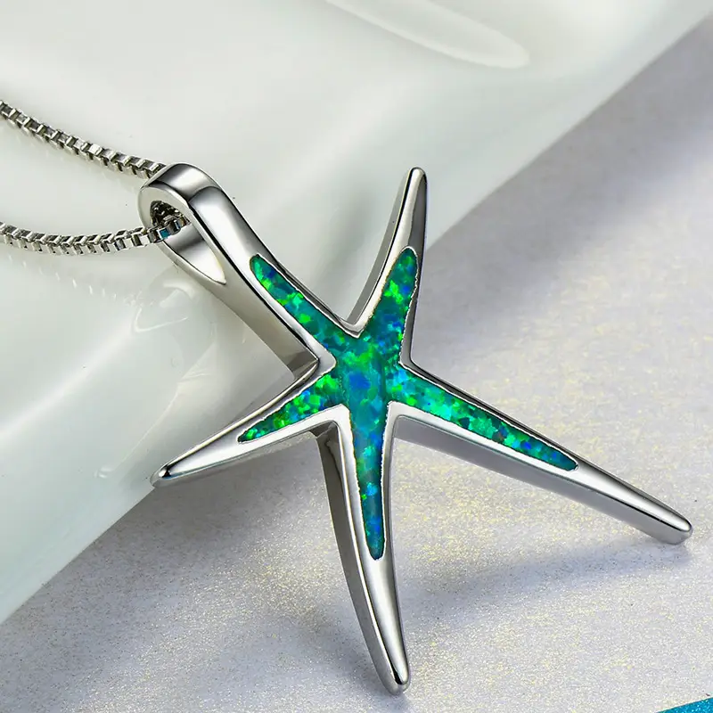 Silver Starfish Clavicle Necklace for Women - Image 7