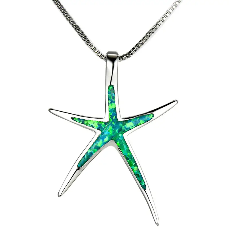 Silver Starfish Clavicle Necklace for Women - Image 8