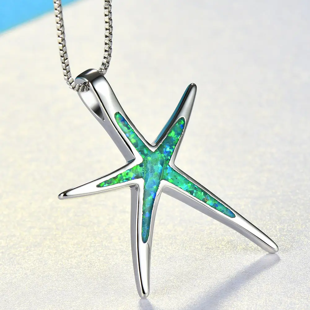 Silver Starfish Clavicle Necklace for Women - Image 2