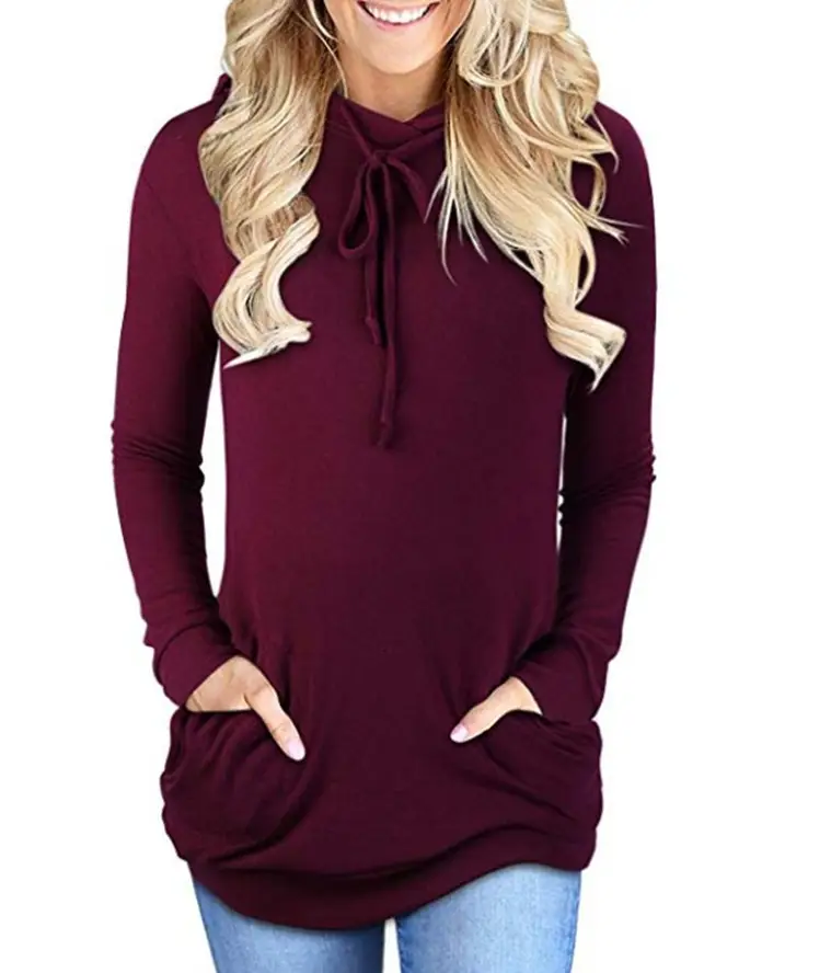 Long Sleeve Hooded T-Shirt Black Women's 2025 - Image 3