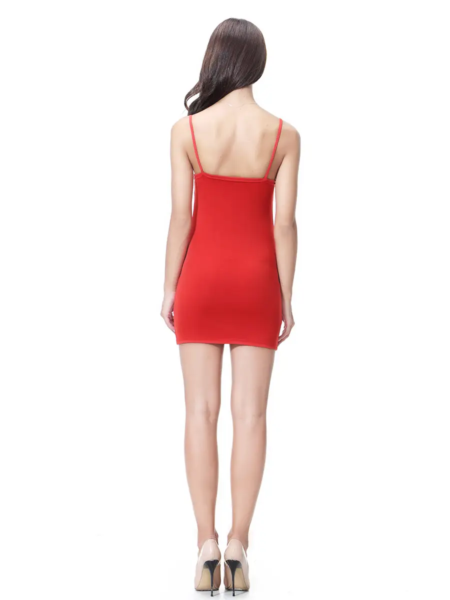 Pink Tight Elastic Hip Tight Suspender Skirt for Women - Image 28