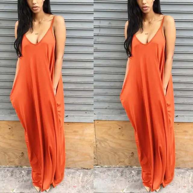 Black V-Neck Suspender Jumpsuit for Women - Image 7